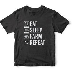 Eat sleep farm repeat l Kindershirt