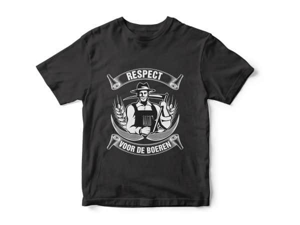 Shirt_Respect-Voor-De-Boeren_Zwart_Kids