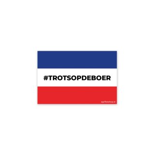 Trotsopdeboer Vlag Sticker Trots Op De Boer Stickers