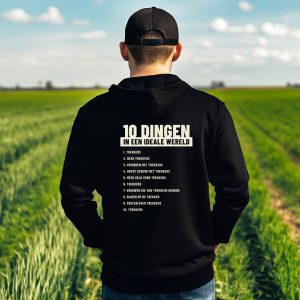 Ideale Wereld | Hoodie - Achterkant bedrukt