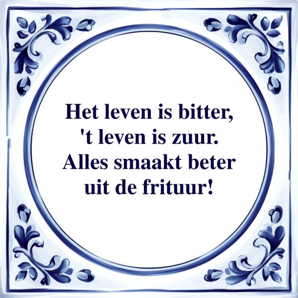 Beter uit de Frituur | Tegeltje