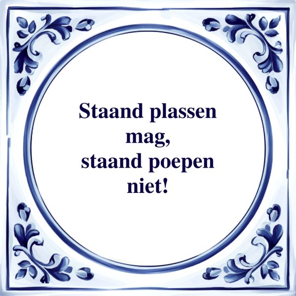 Stand Poepen | Tegeltje