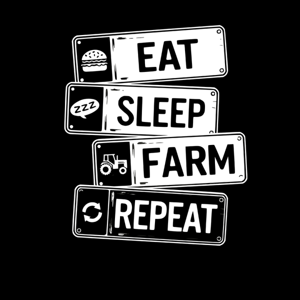 Eat Sleep Farm Repeat | Hoodie - Afbeelding 2