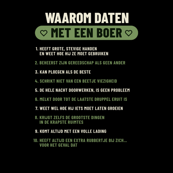 Daten met een Boer | Hoodie - Afbeelding 2