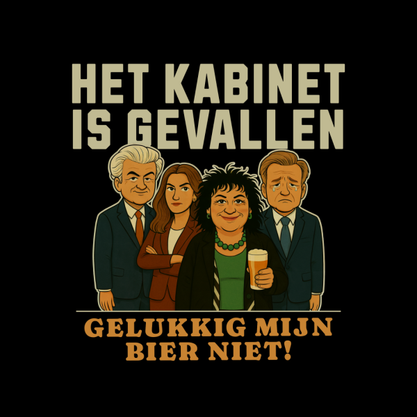 Het Kabinet Is Gevallen | Shirt - Afbeelding 2