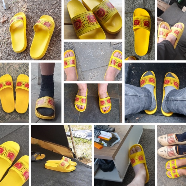 Zomerklompen op de camping — ideale slipper voor kampeerders